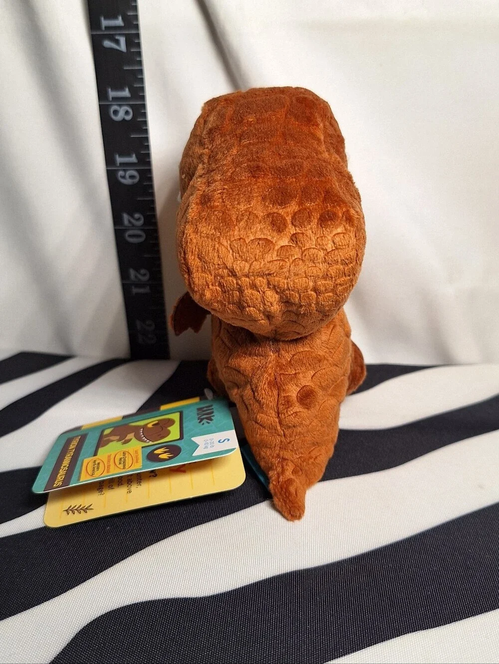 NWT Bark Tyron Tyrannosaurus And Stella Stegosaurus Dog Toys, 2 Pack, S